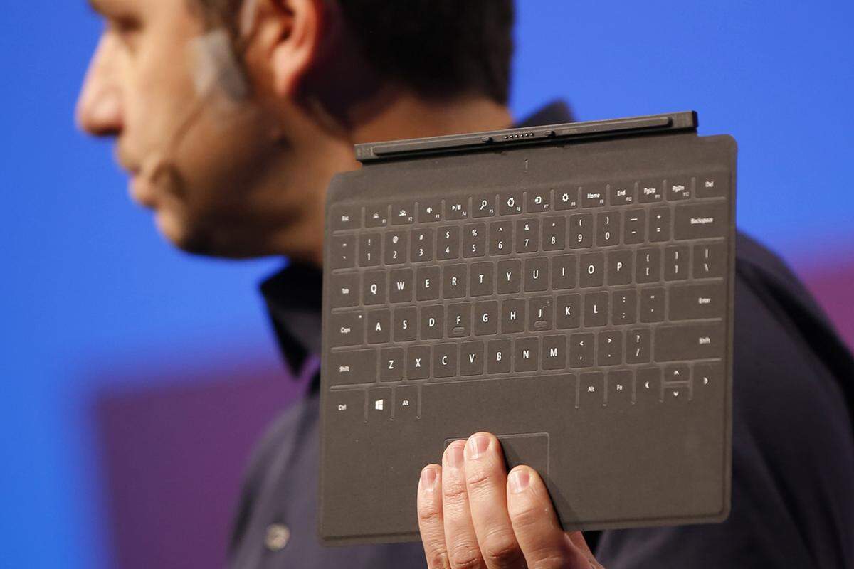 Wie beim Vorgänger ist wieder ein dünnes "Touch-Type-Cover" mit integrierter Tastatur verfügbar.