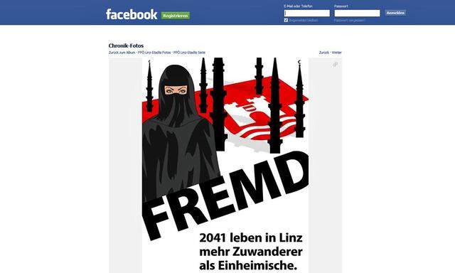 Facebook-Posting der FPÖ Linz