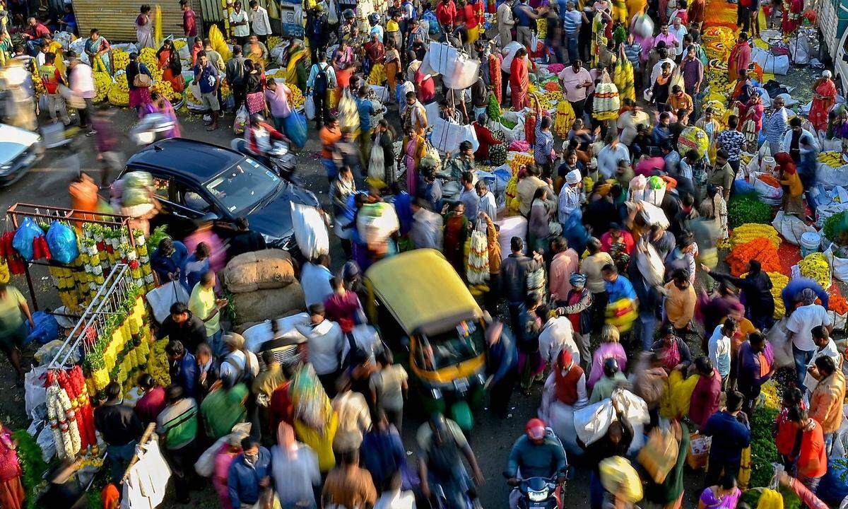 Indien wird in Kürze China als bevölkerungsreichstes Land ablösen