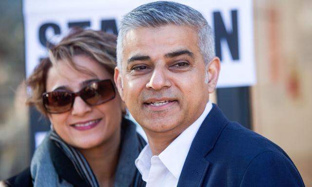 Labour Party Mayoral Candidate Sadiq Khan Votes In The London Mayor And London Assembly Elections