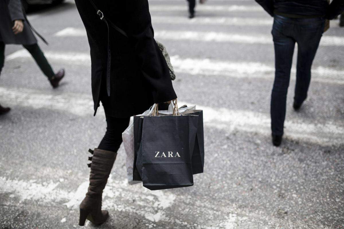 6. Zara (Platz 58) mit einem Wert von umgerechnet 8,2 Milliarden Euro.