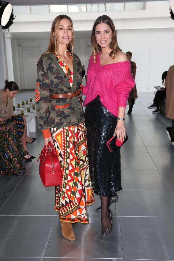 Yasmin und Amber Le Bon gefiel die Mode bei Preen.    