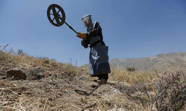 Archivbild eines Minensuch-Einsatzes in Afghanistan.
