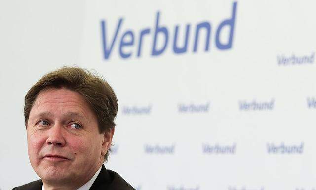Austrian electricity producer Verbund CEO Anzengruber addresses a news conference in Vienna