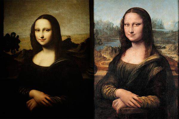 Ihr Ausdruck ist mädchenhafter, die Haut ein wenig glatter, das Gesicht runder - nur das geheimnisvolle Lächeln ist gleich: Links sieht man die "Isleworth Mona Lisa", rechts das Original aus dem Pariser Louvre.  Der Grund? Die gleiche Frau sei Da Vinci zehn Jahre vor der Entstehung des berühmten Gemäldes (1503 bis 1506) Modell gesessen. Das behauptete jedenfalls die Mona Lisa Foundation mit Sitz in Zürich im September 2012.