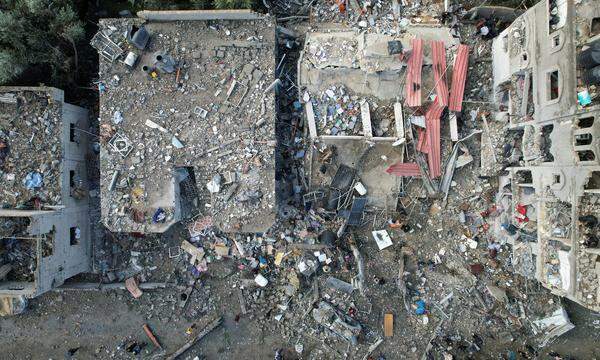 Das Ausmaß der Zerstörung im Gazastreifen am Tag 143 des Kriegs gegen die Hamas. 