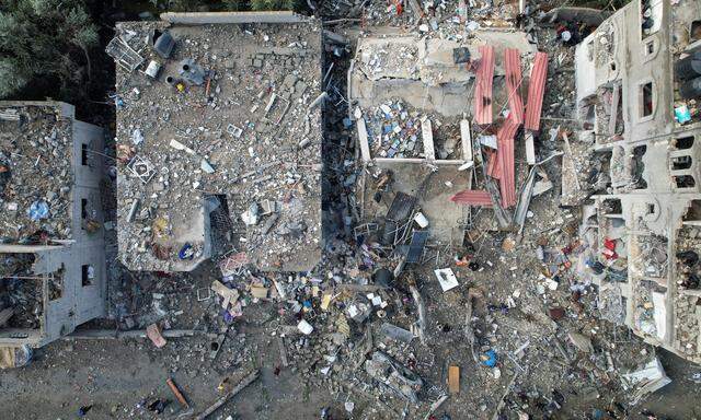 Das Ausmaß der Zerstörung im Gazastreifen am Tag 143 des Kriegs gegen die Hamas. 