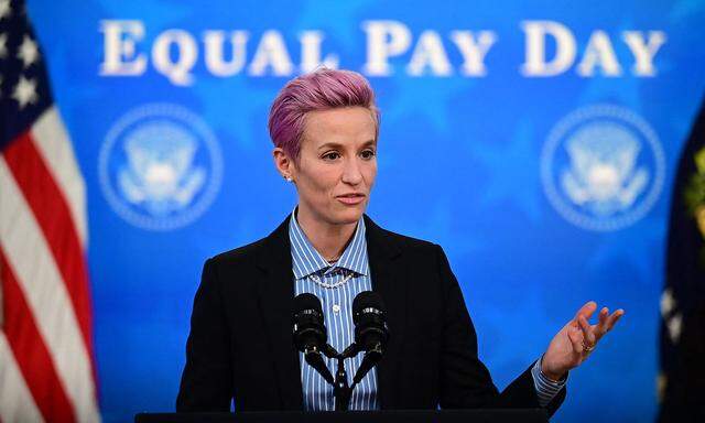Megan Rapinoe war am Equal Pay Day bei US-Präsident Joe Biden zu Gast