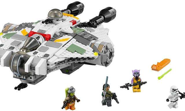 Publicity handout of a 'Star Wars' Lego set called 'The Ghost'