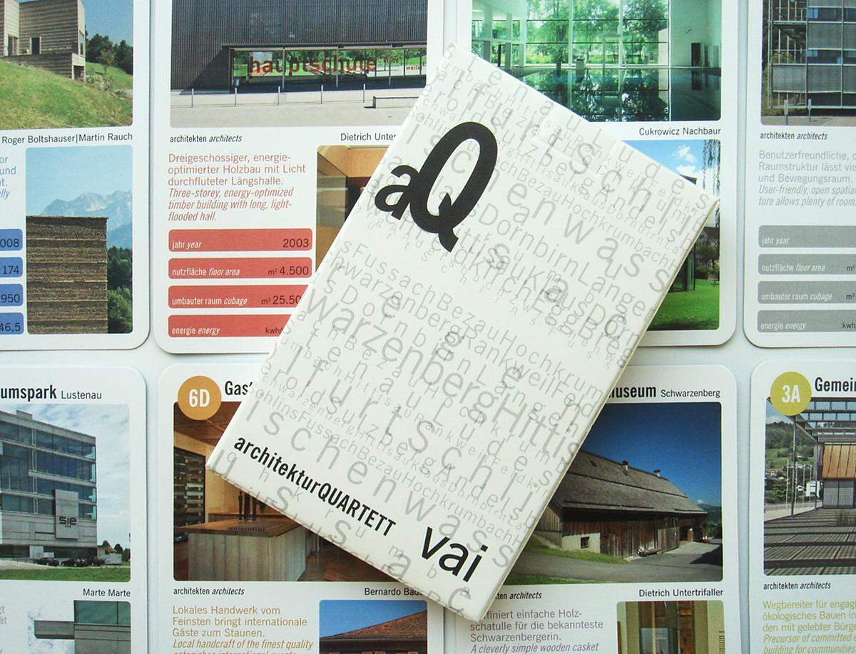 Das Ländle erspielen: das architekturQuartett des Vorarlberger Architektur Instituts macht's möglich. via www.v-a-i.at, 5,50 Euro