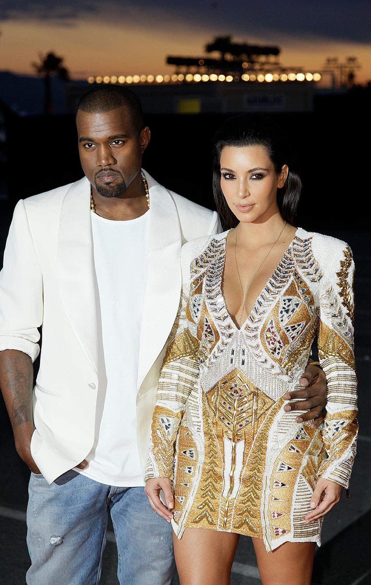 Was für ein Paar - Kanye West und Kim Kardashian verdichteten in Cannes die Gerüchte um ihre Beziehung.