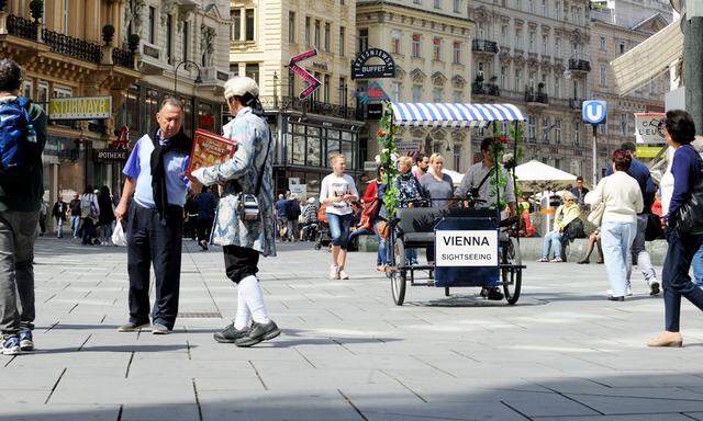 In Wien, wie hier auf dem Graben, dürfte das Nebeneinander zwischen Touristen und Einheimischen gut funktionieren.