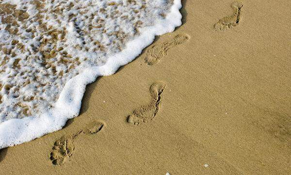 Fußspuren im Sand verraten Einiges über die, die sie hinterlassen haben. 
