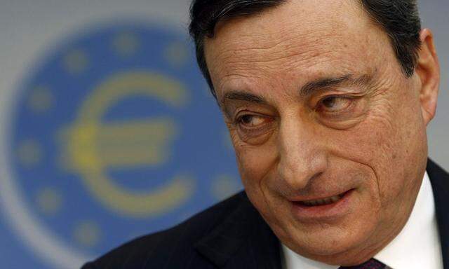 European Central Bank Präsident Draghi 