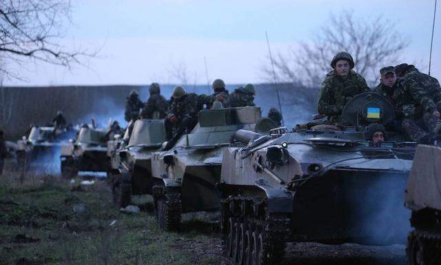 Ukrainian airborne brigade stationed near Slavyansk