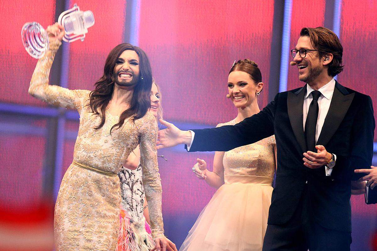 vom Samstag, dem 10.05.2014 mit 965.501 Abrufen  Conchita Wurst siegte beim Eurovision Song Contest - und mit deutlichem Abstand auch im Ranking der meistgesehenen TVthek-Inhalte.