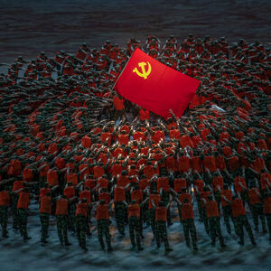 Performance in Peking anlässlich des 100. Jahrestages der Kommunistischen Partei im Juli 2021.