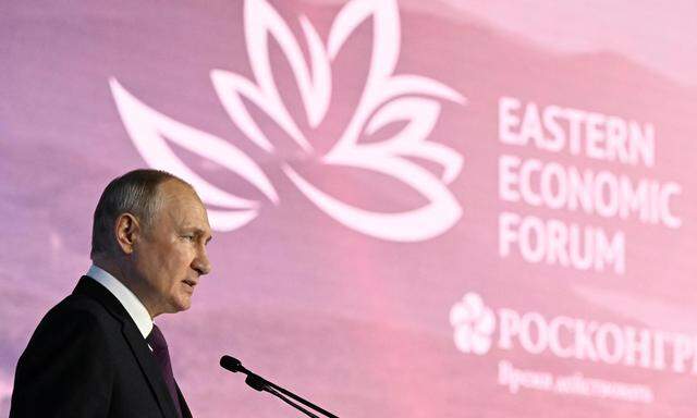Der russische Präsident, Wladimir Putin, beim Östlichen Wirtschaftsforum in Wladiwostok. 