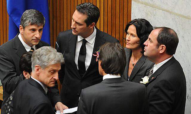 Parlament, Nationalrat, Konstitierende Sitzung , Klubobleute  Foto: Clemens Fabry