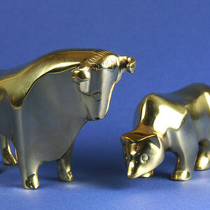 Bulle und Baer - bull and a bear