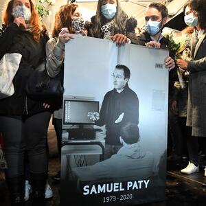 Verwandte und Kollegen von Samuel Paty