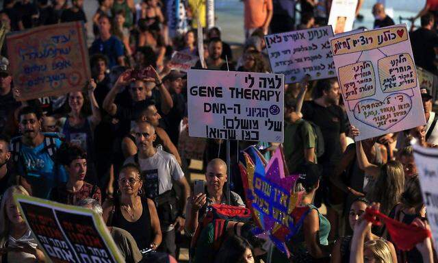Auch in Israel bekamen Anti-Covid-Maßnahmen-Demos jüngst wieder vermehrt Zulauf.
