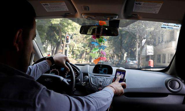 Symbolbild: Ein Uber-Fahrer, aufgenommen in Mexico City