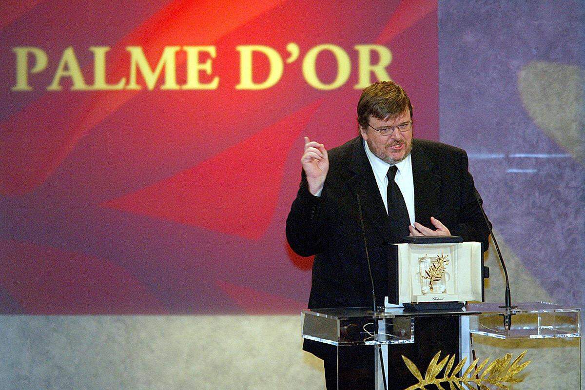 Für Michael Moore war "Fahrenheit 9/11" der letzte Beitrag im Wettbewerb von Cannes.