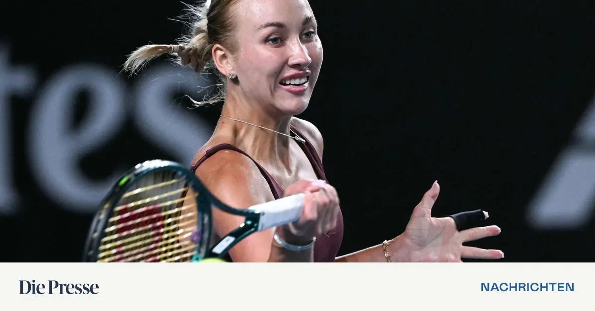 Potapova siegt beim Grand - Slam - Debüt für Österreich