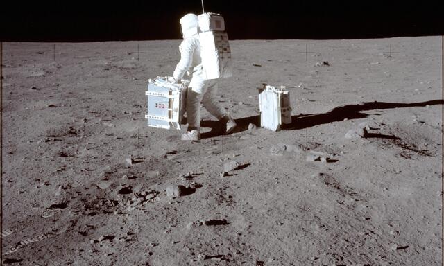 Zwölf Menschen haben bisher den Mond betreten - hier Buzz Aldrin bei der Landung der Apollo 11.