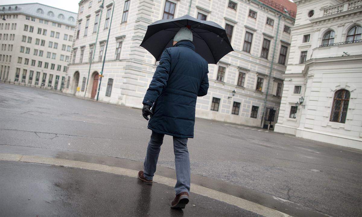 Der 19. April war in Wien der kälteste Tag, den es in der zweiten Aprilhälfte je gab. In der Innenstadt blieb der Schnee aber nicht liegen.