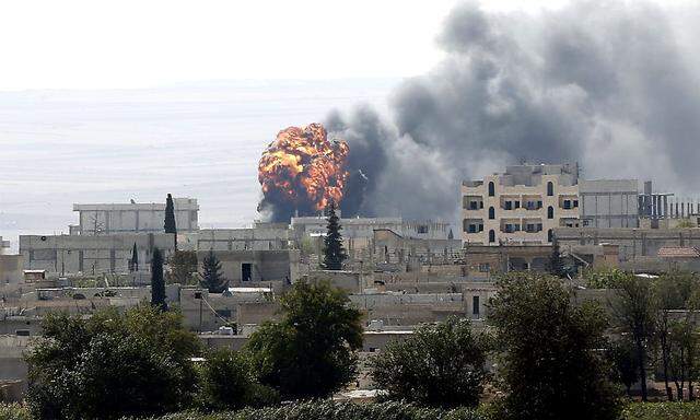 Die umkämpfte nordsyrische Stadt Kobane.