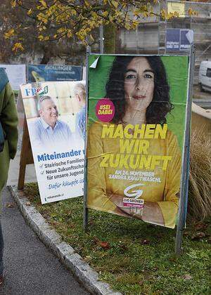 VORARLBERG-WAHL: PARTEIEN PLAKATIERTEN UeBER NACHT UM