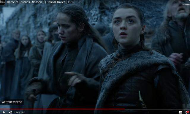 Arya Stark kommt im neuen, ersten Trailer der achten GoT-Staffel eine zentrale Rolle zu - dargestellt von Maisie Williams.