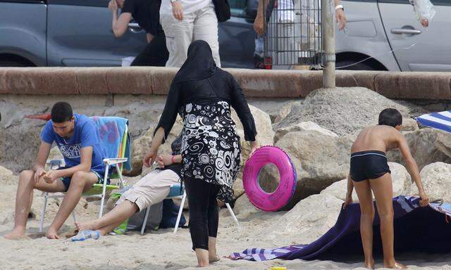 Badevergnügen im Burkini.