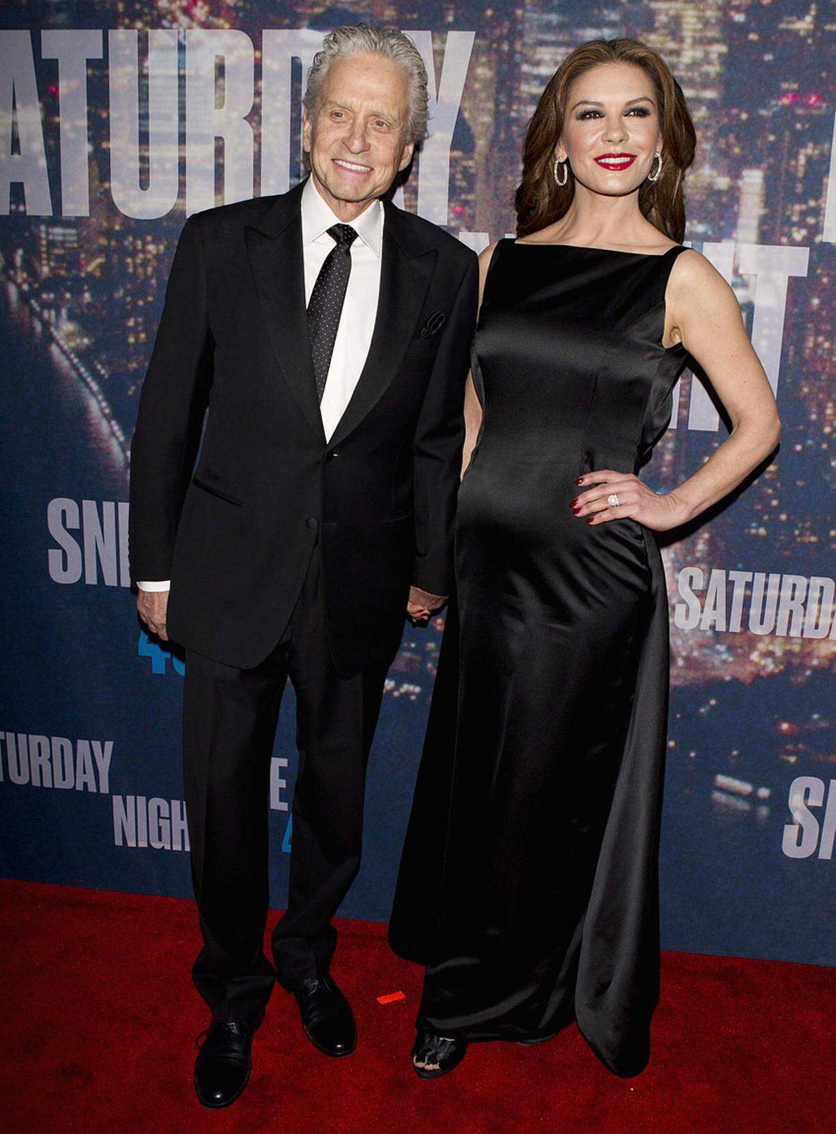 Michael Douglas kam an der Seite von Ehefrau Catherine Zeta-Jones. 