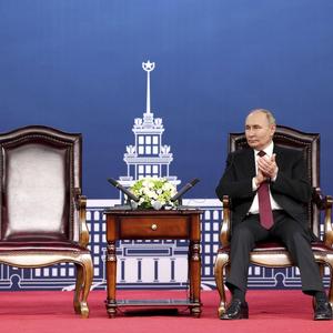Der richtige Putin bei einem Besuch in China