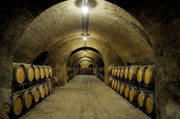 Vier Etagen und 36 Meter unter der Erde lagern die besten Rotweine des Weinguts Stift Klosterneuburg.