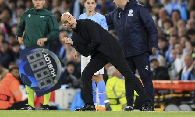 Manchester City Manager Pep Guardiola during the UEFA Champions League semi-final second leg match between Manchester Ci