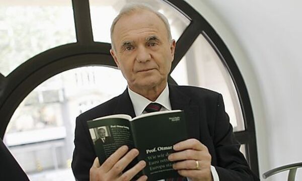 Issing, one of the founding fathers of the euro and a former European Central Bank chief economist, presents his new book in Frankfurt