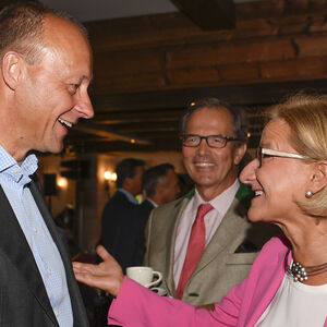 Friedrich Merz auf Einladung von Niederösterreichs Landhauptfrau Johanna Mikl-Leitl.