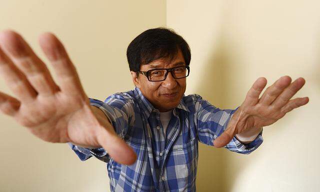 Hong Kong actor Jackie Chan poses during a promotional event for his film ´Chinese Zodiac´ in Beverly Hills