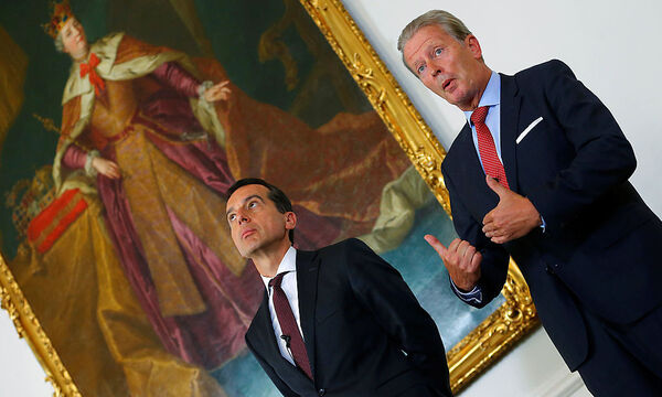 Kanzler Kern und Vizekanzler Mitterlehner 