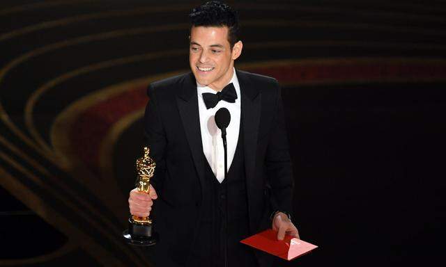 Rami Malek mit seinem Oscar.