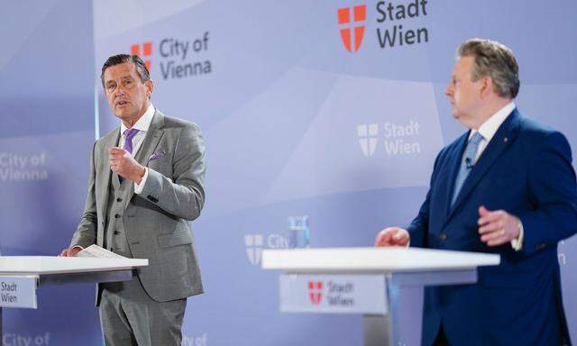 Es wird eine unangenehme Woche für Finanzstadtrat Peter Hanke und Bürgermeister Michael Ludwig (beide SPÖ, v l.).
