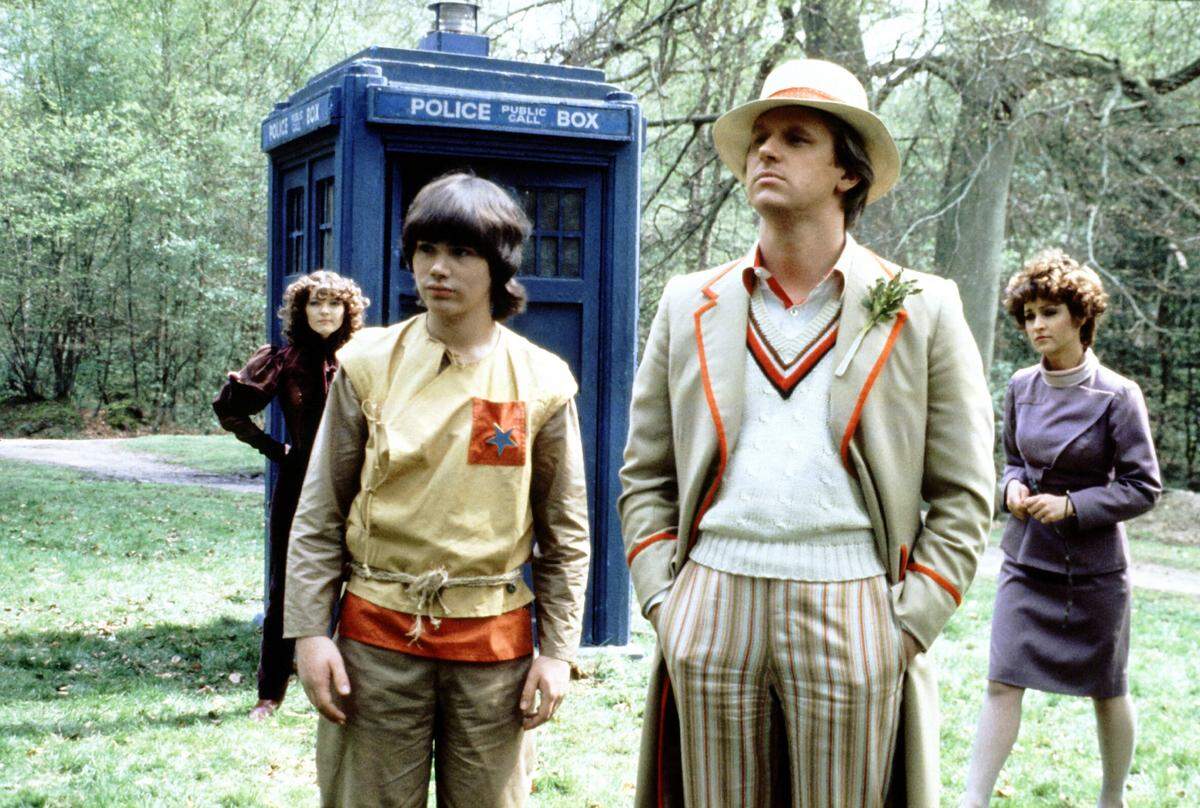 Peter Davison war der fünfte Dr. Who. Im Bild: Season 19, 1982.