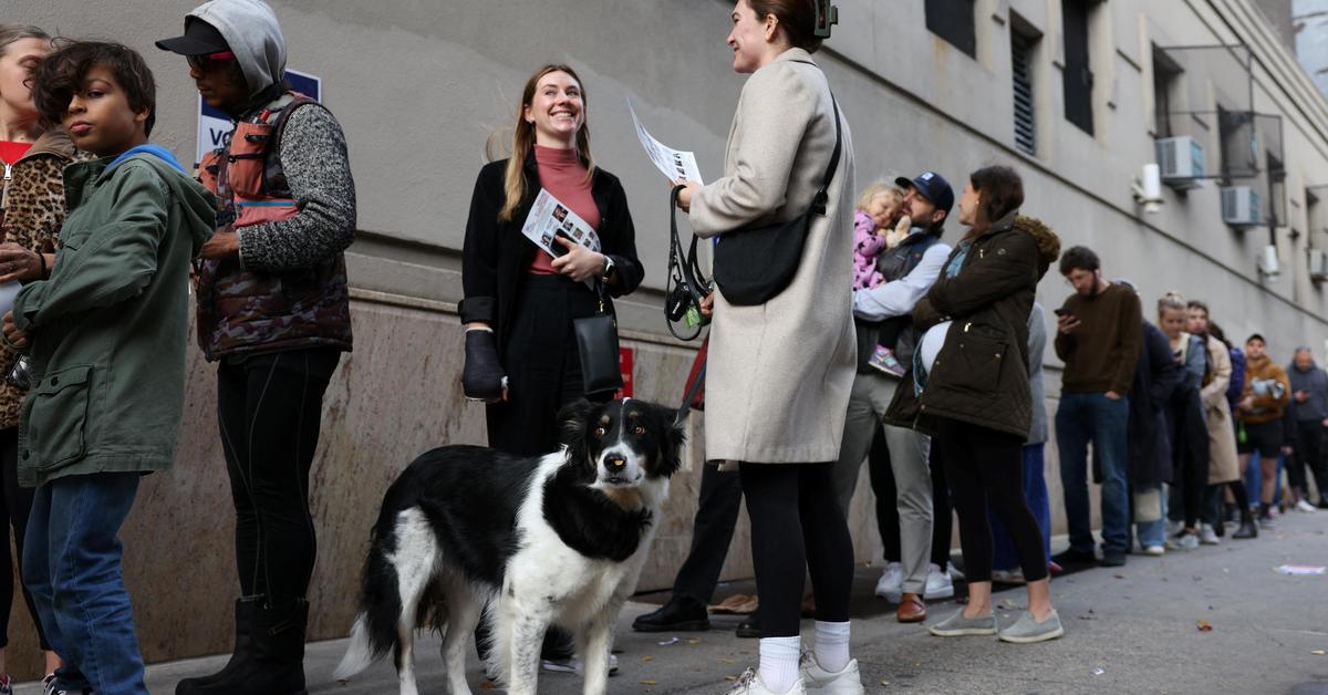 Lange Schlangen vor US-Wahllokalen: Sechs Stunden anstehen, um zu wählen