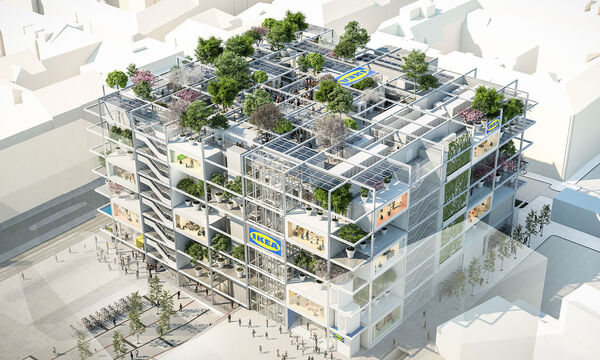 So soll das City-Ikea am Wiener Westbahnhof ausschauen