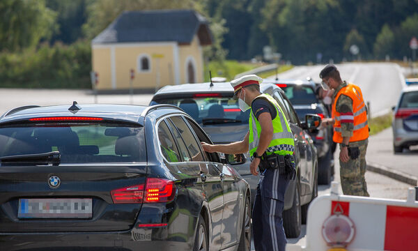 CORONA: AUSREISEKONTROLLEN AUS OOe. BEZIRK BRAUNAU STARTEN