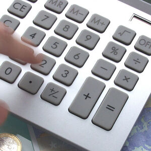 Taschenrechner und Geld - calculator and money